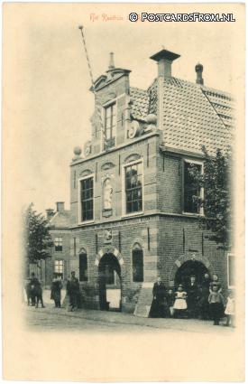 ansichtkaart: Appingedam, Het Raadhuis te Appingedam