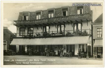 ansichtkaart: Den Burg, Hotel 'de Lindeboom'