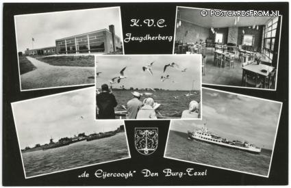 ansichtkaart: Den Burg, K.V.C. Jeugdherberg 'de Eijercoogh'