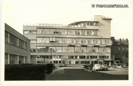 Rotterdam, Diaconessenhuis. Voorgevel ansichtkaart: Rotterdam, Diaconessenhuis. Voorgevel