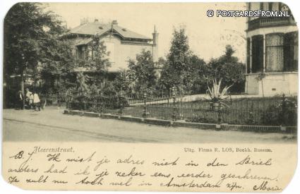 Bussum, Heerenstraat ansichtkaart: Bussum, Heerenstraat