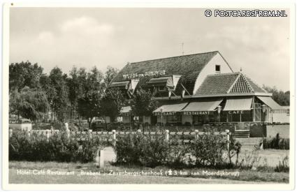 ansichtkaart: Zevenbergschen Hoek, Hotel-Cafe-Rest. 'Brabant'