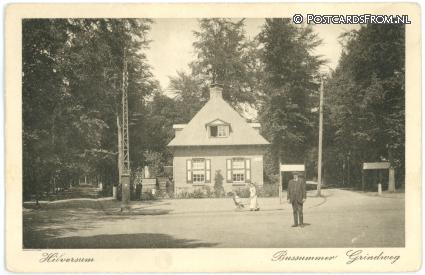 ansichtkaart: Hilversum, Bussummer Grindweg