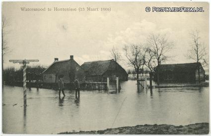 Hontenisse, Watersnood. 13 Maart 1906 ansichtkaart: Hontenisse, Watersnood. 13 Maart 1906