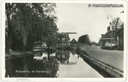 ansichtkaart: Rijpwetering, De Paardebrug