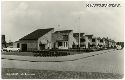 Rijnsburg, Joh. Poststraat ansichtkaart: Rijnsburg, Joh. Poststraat