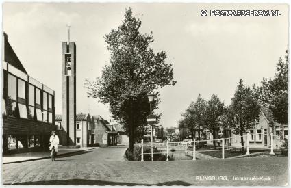 ansichtkaart: Rijnsburg, Immanuel-Kerk