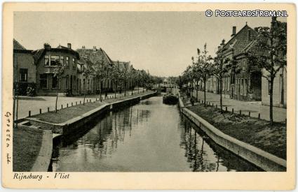 ansichtkaart: Rijnsburg, Vliet