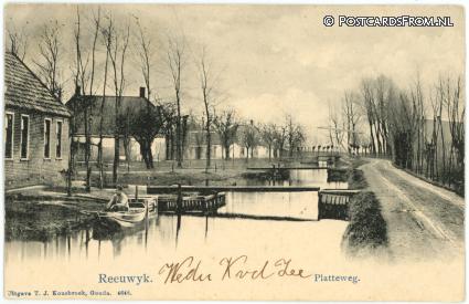 ansichtkaart: Reeuwijk, Platteweg