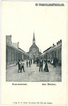 ansichtkaart: Den Helder, Nieuwstraat