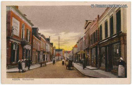 ansichtkaart: Assen, Kruisstraat