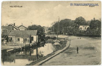 ansichtkaart: Hilversum, Vaart