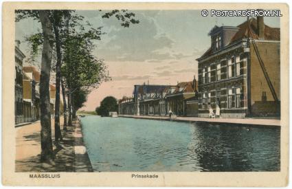 ansichtkaart: Maassluis, Prinsekade
