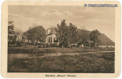 ansichtkaart: Winsum FR, Boerderij 'Ranum'