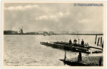 Oud-Vossemeer, Veerpont Oud Vossemeer - Nieuw Vossemeer ansichtkaart: Oud-Vossemeer, Veerpont Oud Vossemeer - Nieuw Vossemeer