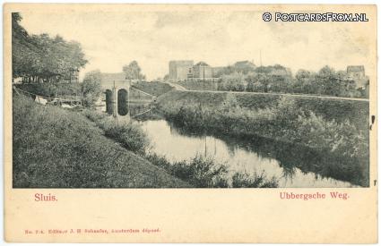 ansichtkaart: Ubbergen, Ubbergsche Weg. Sluis