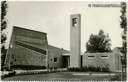 ansichtkaart: Valkenswaard, Gereformeerde Kerk