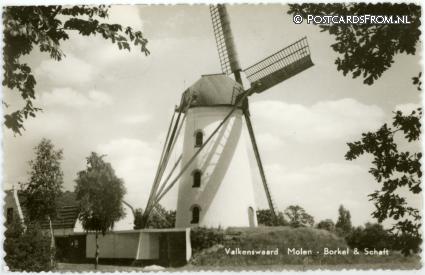 ansichtkaart: Valkenswaard, Molen - Borkel en Schaft