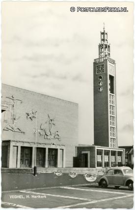 ansichtkaart: Veghel, H. Hartkerk