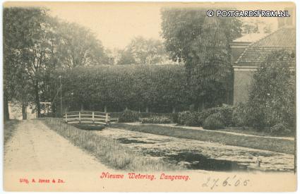 Nieuwe Wetering, Langeweg ansichtkaart: Nieuwe Wetering, Langeweg