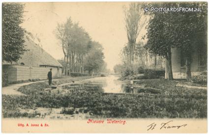 Nieuwe Wetering, -- ansichtkaart: Nieuwe Wetering, --