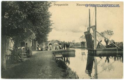 Nieuwe Wetering, Dorpgezicht ansichtkaart: Nieuwe Wetering, Dorpgezicht