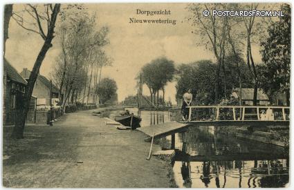Nieuwe Wetering, Dorpgezicht ansichtkaart: Nieuwe Wetering, Dorpgezicht