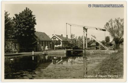 ansichtkaart: Nieuwe Wetering, Groeten uit