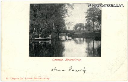 ansichtkaart: Olterterp, Knuppelbrug