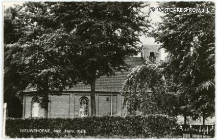 Nieuwehorne, Ned. Herv. Kerk ansichtkaart: Nieuwehorne, Ned. Herv. Kerk