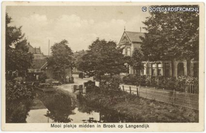 ansichtkaart: Broek op Langedijk, Mooi plekje