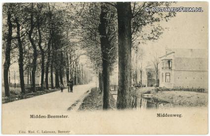 Middenbeemster, Middenweg ansichtkaart: Middenbeemster, Middenweg