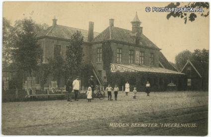ansichtkaart: Middenbeemster, 't Heerenhuis. Bondshotel