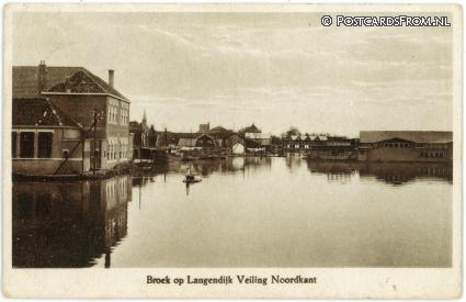 ansichtkaart: Broek op Langedijk, Veiling Noordkant
