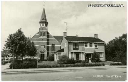 ansichtkaart: Ulrum, Geref. Kerk