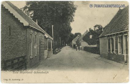 Zuid-Beijerland, Schoudsdijk ansichtkaart: Zuid-Beijerland, Schoudsdijk