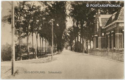 Zuid-Beijerland, Schoudsdijk ansichtkaart: Zuid-Beijerland, Schoudsdijk