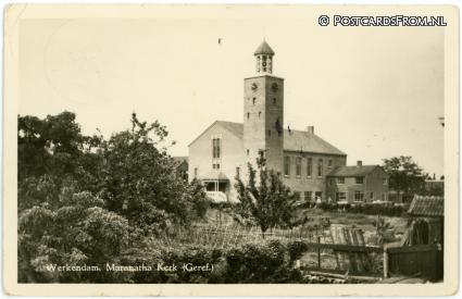 Werkendam, Maranatha Kerk Geref. ansichtkaart: Werkendam, Maranatha Kerk Geref.