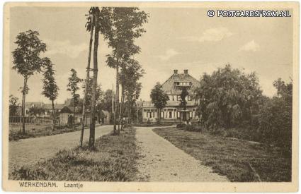 ansichtkaart: Werkendam, Laantje