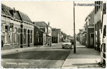 ansichtkaart: Zuidbroek, Spoorstraat