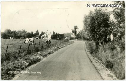 Westenschouwen, Lage weg ansichtkaart: Westenschouwen, Lage weg