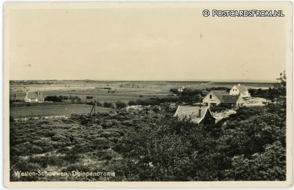 Westenschouwen, Duinpanorama ansichtkaart: Westenschouwen, Duinpanorama