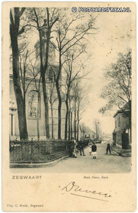 Zegwaart, Ned. Herv. Kerk ansichtkaart: Zegwaart, Ned. Herv. Kerk