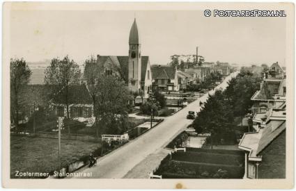 Zoetermeer, Stationstraat ansichtkaart: Zoetermeer, Stationstraat