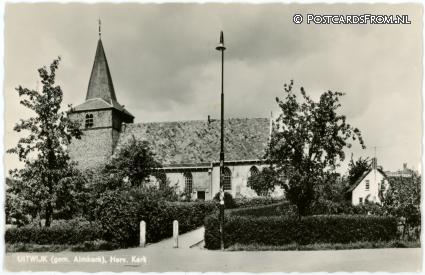 ansichtkaart: Uitwijk, Herv. Kerk