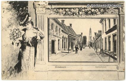 ansichtkaart: Oldeboorn, Kerkeburen