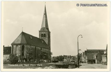 ansichtkaart: Oosterbierum, Ned. Herv. Kerk