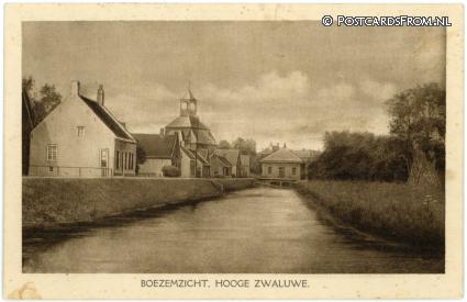 ansichtkaart: Hooge Zwaluwe, Boezemzicht