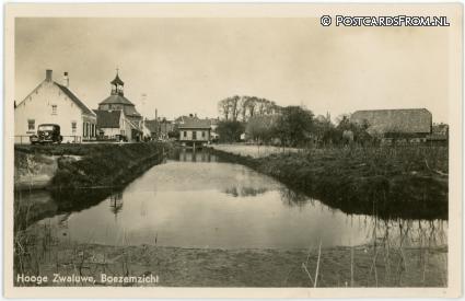ansichtkaart: Hooge Zwaluwe, Boezemzicht