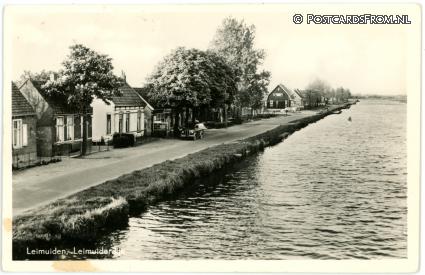Leimuiden, Leimuiderdijk ansichtkaart: Leimuiden, Leimuiderdijk